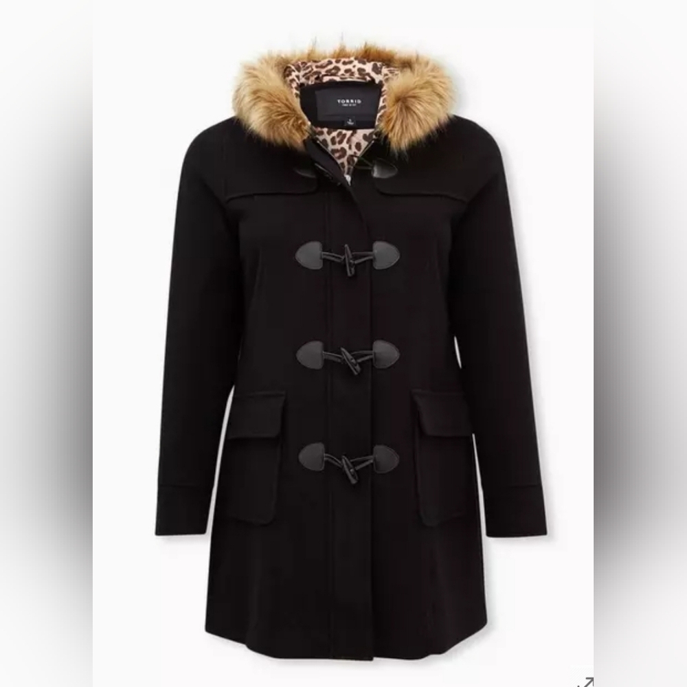 Torrid Ponte Toggle Coat